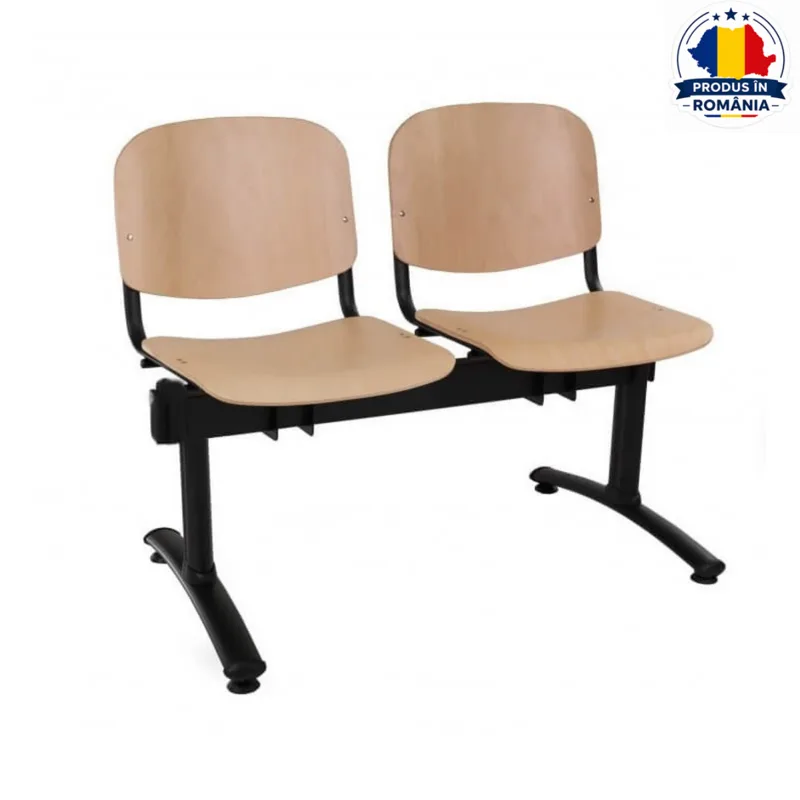 Banca-asteptare-din-lemn-cadru-metalic-2-locuri-DB-102