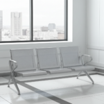 Banca-de-asteptare-metalica-3-locuri-DH-203-Otel-perforat-Gri