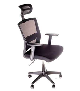 Scaun-birou-ergonomic-suport-lombar-tetiera-si-brate-reglabile-–-DH-318