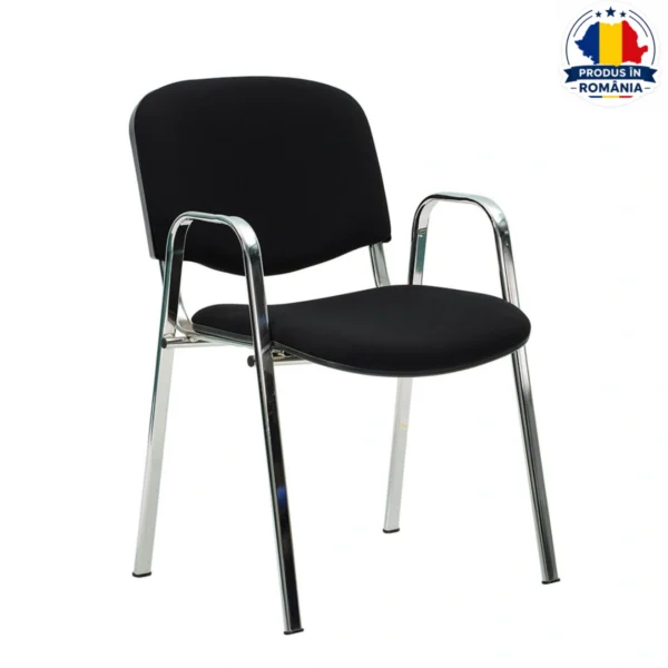 Scaun-conferinta-din-material-textil-cadru-cromat-Taurus-Decohouse