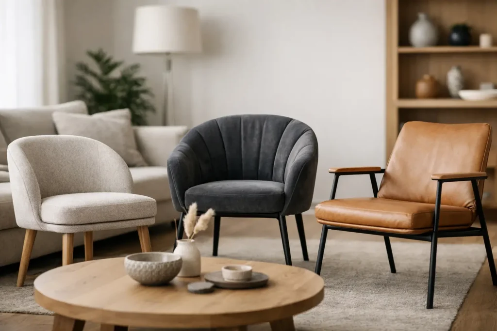 Scaune living moderne confortabile: cum alegi
